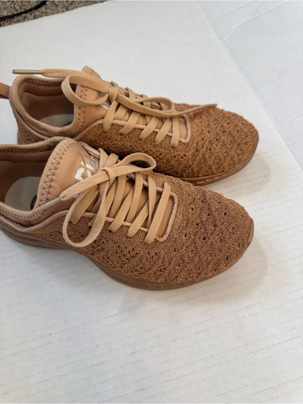APL Rose Gold Techloom Phantom Sneakers Womens 5 Casual Running Shoes Comfort